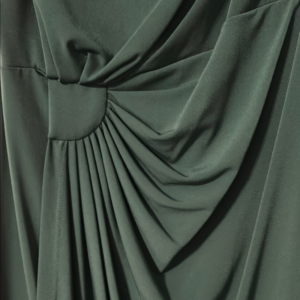 Connected Apparel Teal Sleeveless Midi Dress - Picture 2 of 6